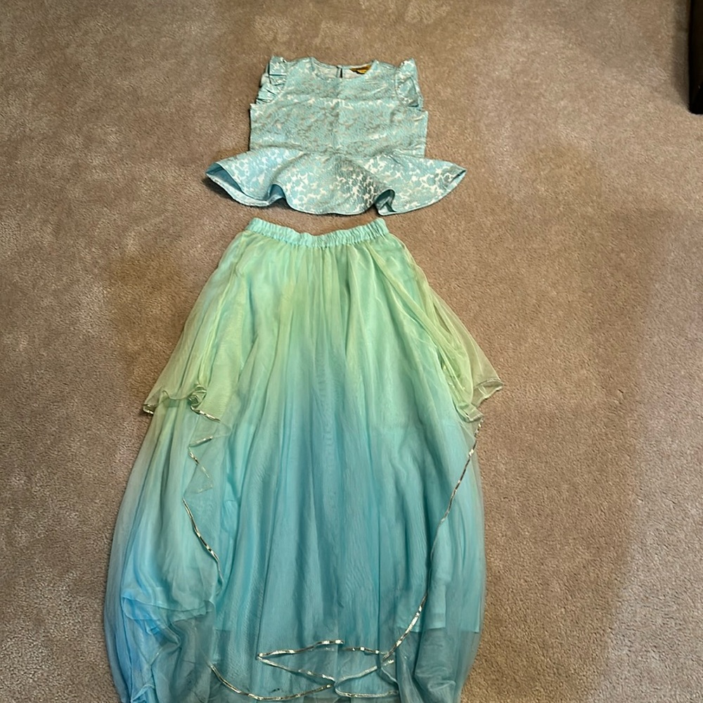 Girls ombré lehenga